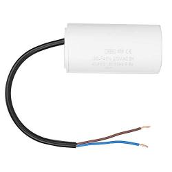 250V AC 120uF 50/60Hz CBB60 Run Capacitor with Wire Cable for Motor Air Compressor