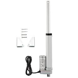NATGAI DC12V 6inch Stroke Linear Actuator with Mounting Bracket 900N(225lbs) Maximum Lift 10mm/s for Recliner TV Table Lift Massage Bed Electric Sofa Linear Actuator
