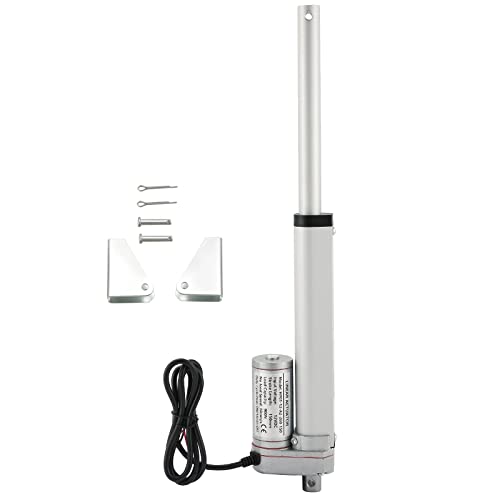 NATGAI DC12V 6inch Stroke Linear Actuator with Mounting Bracket 900N(225lbs) Maximum Lift 10mm/s for Recliner TV Table Lift Massage Bed Electric Sofa Linear Actuator