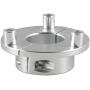 UAUS Silver 36mm CNC Adaptor For 1.5 Inch 66cc 80cc Motorized Bike Bicycle