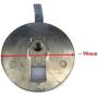 ITACO Boat Motor 688-45371-02 67F-45371-01 00 T85-00000011 Tab-Trim Anode for Yamaha Parsun Makara Outboard F 40-50HP 25-90HP 2/4-stroke Motor Engine