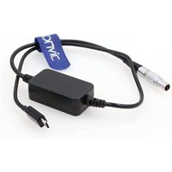 Eonvic Power Cable 0B 2 Pin to Micro USB Regulated 5V for Tilta Nucleus-Nano Motor