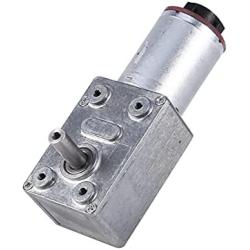 DC Worm Gear Motor 12V High Torque Reduction Gear Box with Encoder Srong Self-Locking 6mm Output Shaft(20RPM)