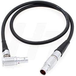 HangTon Power Cable 6 Pin to 7 Pin Right Angle for Tilta Nucleus-M Motor on DJI Ronin 2 Gimbal (Right Angle for Motor)