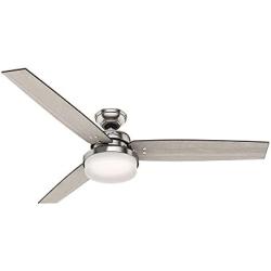 Hunter Sentinel Indoor Ceiling Fan with LED Light and Remote Control, 60