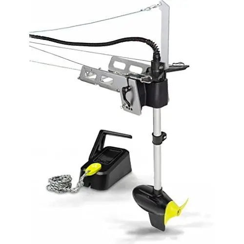 Newport Vessels NK180 Kayak Trolling Motor w/ Mounting & Steering Bracket Kit 1.8hp Equivalent Brushless Motor Compatible w/ 24V Lithium, AGM, or Lead Acid Deep Cycle Batteries (Battery Not Included)