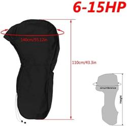 YCHUAN 420D 110cm Boat Full Outboard Engine Motor Cover for 6-15HP Boat Motors Waterproof