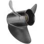 FYMP 10.25 x 14/15/16-G Polished/Black Stainless Steel Boat Outboard Propeller for Yamaha Engines 40-60,13 Spline Tooth,Rh,Same Style as Original ybs Prop;Fit Havoc Duck Boat,Duck Hunting or Fishing
