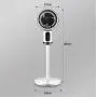 WACZJ Floor Standing air Circulation Fan LED Display 3 Operational Modes 90° Oscillation with Timer Suitable for Home Office Barber Shop