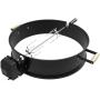 BBQSTAR Premium Black Powder Coated 22.5-in Kettle Grill Rotisserie Kit-Rotisserie Ring/Spit Motor Driver/4-Prong Meat Forks/Wooden Handle-for 22-Inch Weber/Napoleon/Kingsford Kettle Charcoal Grills