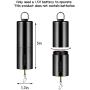 Honoson Hanging Black Rotating Motor Wind Spinner Motor Mobile Battery Operated Motor Multi-Purposes Rotatable Hook for Garden Decoration Accessory Supplies (2)