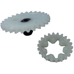 ESEYAIDA 1119 640 7100 Oil Pump Worm Gear and Spur Wheel Fits for Stihl MS380 038 MS381 Motor Engine Chainsaws Replace 1119 642 1501
