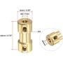 MECCANIXITY DC6V 10RPM Micro Gear Box Speed Reduction Motor, 3mm to 3.17mm L20xD9 Copper Shaft Coupling with Screws