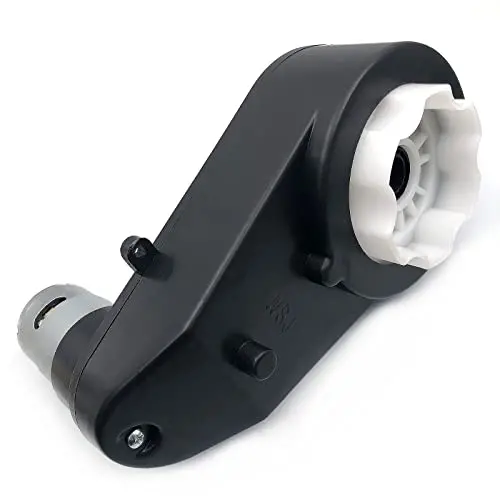 DEVMO 12V550 40000RPM Gearbox with High Torque 12V DC Motor for Kids Ride on Car SUV Parts, Electric Motor with Gear Box High Speed RS550 DC Motor Match Children Ride on Toys Accessories
