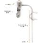 Grisun Grill Auger Motor and Digital Thermostat Kit for Traeger Wood Pellet Grills with Meat Probe Replacement 2pc