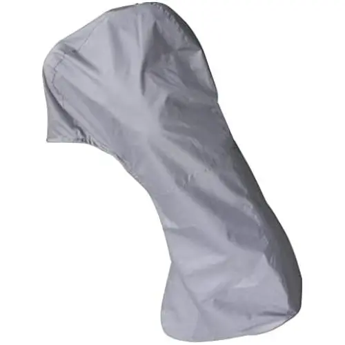 VEITHI Outboard Motor Cover Waterproof, 600D Oxford Fabric Boat Motor Covers Heavy Duty, Sunproof Full Outboard Motor Engine Cover Fit for Motor 30-60 HP, Grey