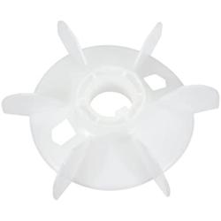 uxcell Motor Fan Blade 180mmx38mm D Shape Bore White Engineering Plastic with 6 Vanes