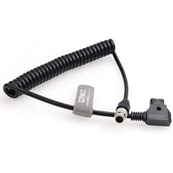 SZRMCC Cabrio Lens Hirose 20 Pin Male to D-tap Coiled Power Cable for Fujinon Cabrio servo Zoom Motor Lens