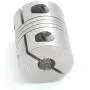 3Pcs 6.35x8mm Flexible Couplers CNC Motor Jaw Shaft 6.35mm To 8mm Aluminum Flexible Couplings Stepper Motor Connector D25L30 Fo CNC Router Milling Engraving Machine