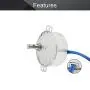 Fielect 2Pcs Synchronous Motor AC 110V 20-24RPM Turntable Motor CW/CCW Direction 4W TYC-50 Horizontal Hole Shaft