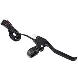 Drfeify 1 Pair Bike Bicycle Braker, Bike Handle 2 Wire Brake Lever Left & Right Brake Lever Set Accessory for Mountain Bicycle, Electric Bike Accessory
