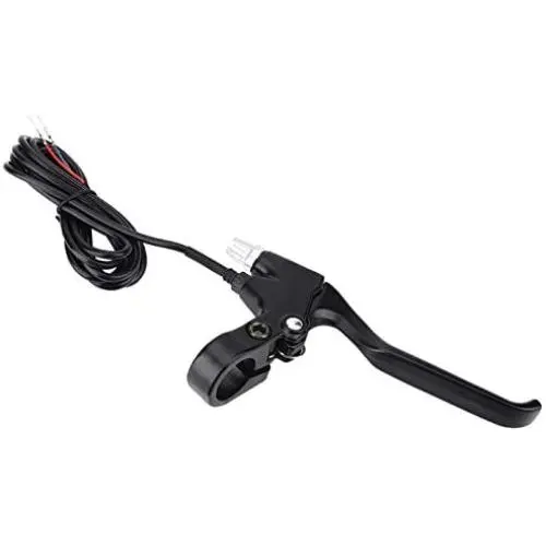 Drfeify 1 Pair Bike Bicycle Braker, Bike Handle 2 Wire Brake Lever Left & Right Brake Lever Set Accessory for Mountain Bicycle, Electric Bike Accessory