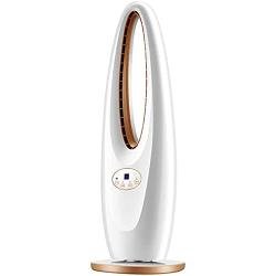 WACZJ Tower Fan with Remote Control Oscillating Heavy Round Base 3 Speed 8 Hour Timer LED Display Perfect for Homes Offices and Bedrooms
