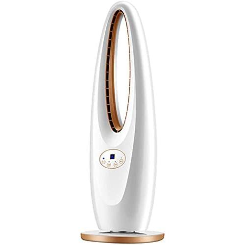 WACZJ Tower Fan with Remote Control Oscillating Heavy Round Base 3 Speed 8 Hour Timer LED Display Perfect for Homes Offices and Bedrooms