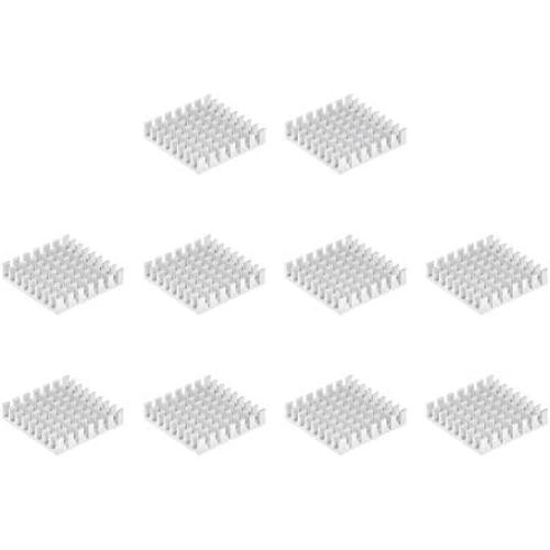 uxcell Electronic Radiators Heatsink for MOS GPU IC Chip Silver 28 x 28 x 6 mm 10pcs
