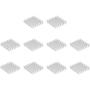 uxcell Electronic Radiators Heatsink for MOS GPU IC Chip Silver 28 x 28 x 6 mm 10pcs