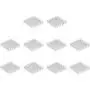uxcell Electronic Radiators Heatsink for MOS GPU IC Chip Silver 28 x 28 x 6 mm 10pcs