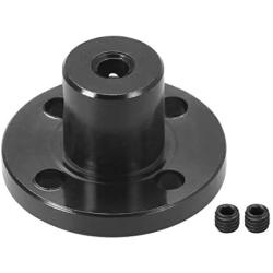 uxcell 3mm Inner Dia H13*D10 Rigid Flange Coupling Motor Guide Shaft Coupler Motor Connector Black for DIY Parts
