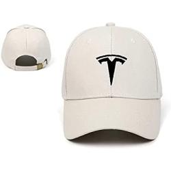 AutoSale Hats Embroidered Adjustable Baseball Caps Racing Motor Hat Beige-Black