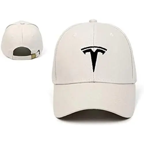 AutoSale Hats Embroidered Adjustable Baseball Caps Racing Motor Hat Beige-Black