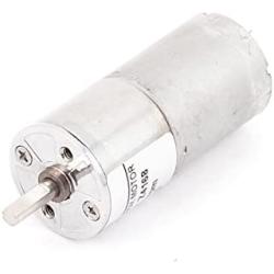 uxcell DC 12V 60RPM 4mm Dia Shaft High Torque Low Speed Solder Cylindrical Gear Box Motor
