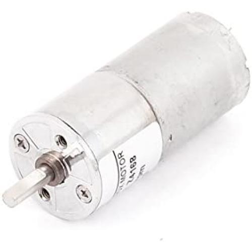 uxcell DC 12V 60RPM 4mm Dia Shaft High Torque Low Speed Solder Cylindrical Gear Box Motor
