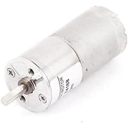 uxcell DC 12V 60RPM 4mm Dia Shaft High Torque Low Speed Solder Cylindrical Gear Box Motor