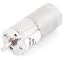 uxcell DC 12V 60RPM 4mm Dia Shaft High Torque Low Speed Solder Cylindrical Gear Box Motor