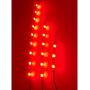 NBWDY 6Pcs Motorcycle LED Light Kit Strips with 2Pcs Motorcycle Weel Light 12V Waterproof Wireless RF Remote LED Underglow Atmosphere Lighting(Red Solid Color)