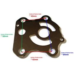 Boat Motor Water Pump Impeller Outer Plate Cartridge 6H3-44323-00 18-3320 for Yamaha Sierra Parsun Marine Outboard 50hp-70hp 2/4-stroke