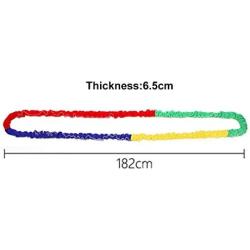 TOPFEN 12 Feet Elastic Fleece Cooperative Stretchy Band Creative Movement Prop for Group Activities Cultivating Motor Coordination Ability