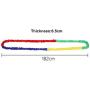 TOPFEN 12 Feet Elastic Fleece Cooperative Stretchy Band Creative Movement Prop for Group Activities Cultivating Motor Coordination Ability