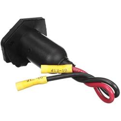 Attwood 14350-3 Medium-Duty Trolling Motor Connector, Female Receptacle, Boat Side, Weather Cover, Face Plate, 12-Volt DC