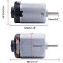 weideer 6 Pcs DC Mini Electric Motor 1-6V 25000RPM Micro Motor for DIY Toy Science Experiment K-034