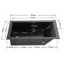 XRRX Recessed Boat Trolling Motor Pan, Trolling Motor Foot Pan, Applicable To Most Size- matched Trolling Motor Foot Pedal Pan, Replaces Minn Kota 100RTMP