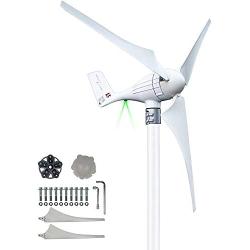 Marsrock 600w Lightning Series 12v 24v AC Small Wind Turbine Generator MPPT Controller Can Flexibly Assemble A Three-blade Or Five-blade Windmill With LED Indicator For Wind Solar Hybrid System 2m/s Low Start Speed Powerful Efficiency (35S4-600H-24D)