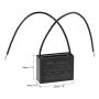 uxcell Ceiling Fan Capacitor CBB61 10.5uF 250V AC 2 Wires Metallized Polypropylene Film Capacitor 47x34x18mm for Electric Fan Pump Motor Generator