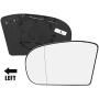 X AUTOHAUX Driver Left Side LH Rearview Heated Mirror Glass for Mercedes-Benz C 230 2002-2007 C 240 2001-2005