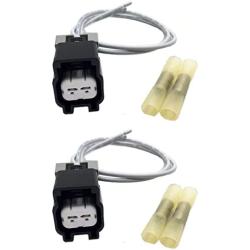 ALLMOST 2PCS Engine Cooling Fan Motor Connector Fits For compatible with Equinox Buick PT2188 GM 88988506