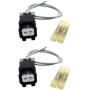 ALLMOST 2PCS Engine Cooling Fan Motor Connector Fits For compatible with Equinox Buick PT2188 GM 88988506